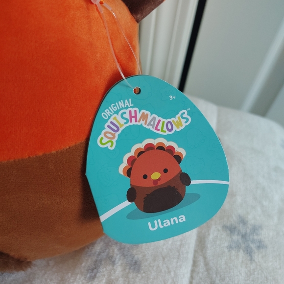 Original Squishmallows Plush Turkey Toy Ulana - Picture 8 of 9